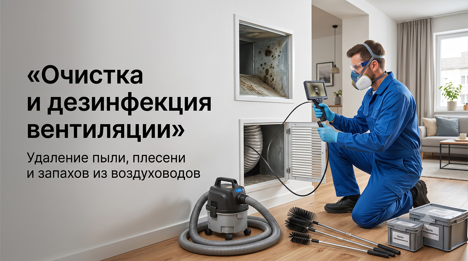 Очистка и дезинфекция вентиляции в квартире и частном доме: как удалить грязь, плесень и запахи из воздуховодов